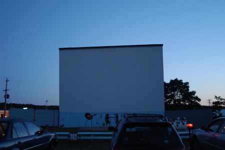 Cherry Bowl Drive-In Theatre - SCREEN AT DUSK